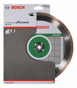 Алмазный отрезной круг Standard for Ceramic 230 x 25,40 x 1,6 x 7 mm 2608602538